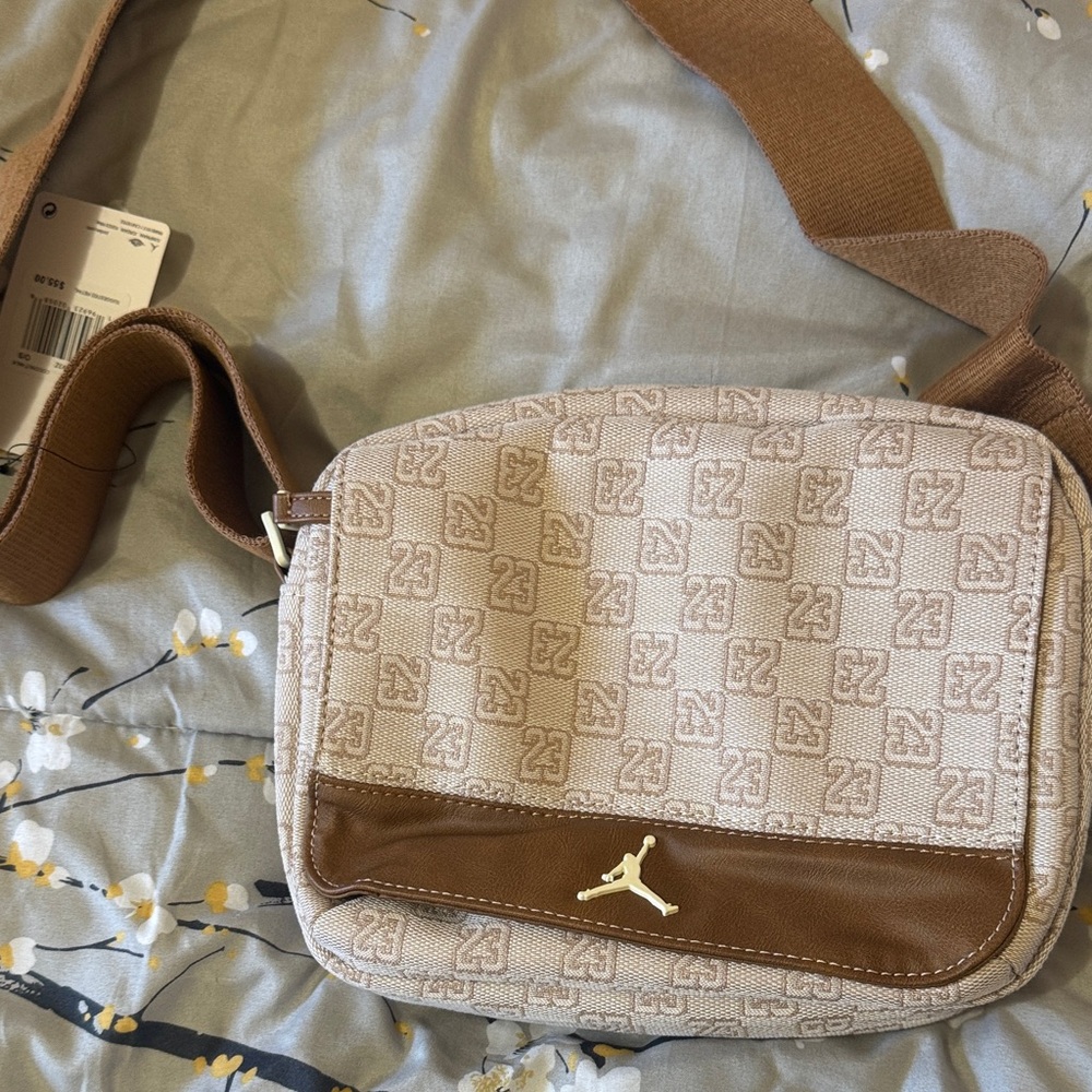 Jordan Brown and Cream Messenger Bag